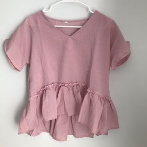 Blush Ruffle Top • SHEIN